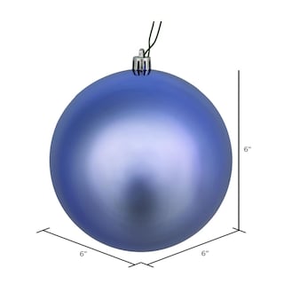 Foto 5 | Foto 5 | Adorno Vickerman Bola Brillante Color Azul Periwinkle De 6 Cm Paquete De 4 - Venta Internacional.
