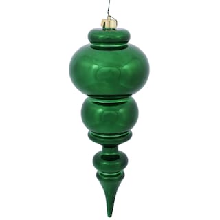 Foto 1 | Foto 1 | Adorno Para Árbol De Navidad Vickerman Punta Brillante Verde Esmeralda De 14'' - Venta Internacional.