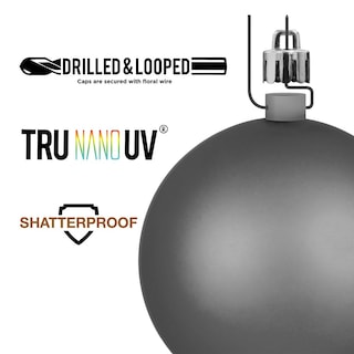 Foto 3 | Foto 3 | Adorno Navideño Vickerman Bola Brillante Morada 8 Cm - Venta Internacional.