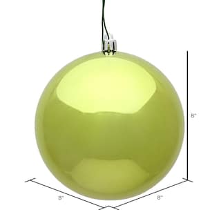 Foto 2 | Foto 2 | Adorno Bola Brillante Verde Lima Vickerman De 8 Cm De Plástico Irrompible - Venta Internacional.