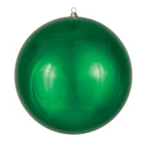 Adorno Navideño Vickerman Bola Gigante Esmeralda Brillante De 20'' - Venta Internacional.