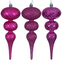Adorno Navideño Vickerman 20 Cm De Punta Rosa Fucsia Surtido - Venta Internacional.