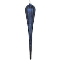 Adorno Navideño Vickerman Azul Medianoche Mate Con Purpurina 40 Cm - Venta Internacional.