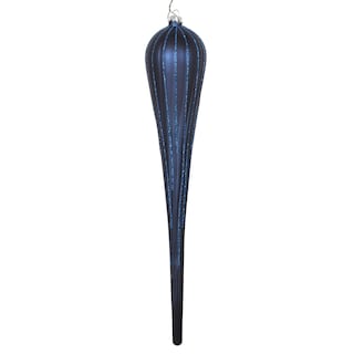 Foto 1 | Foto 1 | Adorno Navideño Vickerman Azul Medianoche Mate Con Purpurina 40 Cm - Venta Internacional.