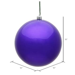 Foto 2 | Foto 2 | Adorno Vickerman Bola De Caramelo Morada 10cm De Plástico Irrompible - Venta Internacional.