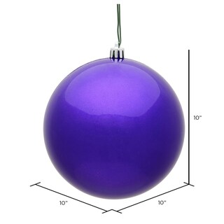 Foto 5 | Foto 5 | Adorno Vickerman Bola De Caramelo Morada 10cm De Plástico Irrompible - Venta Internacional.
