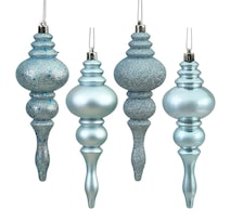 Adorno Para Árbol De Navidad Vickerman Finial 7'' Con 4 Acabados Paquete De 8 - Venta Internacional.