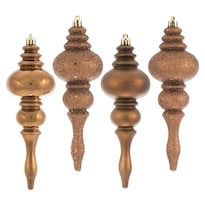 Juego De 8 Adornos Vickerman Para Árbol De Navidad Terminales De 7'' Con 4 Acabados - Venta Internacional.