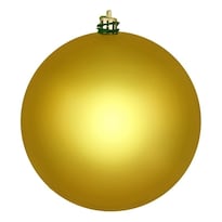 Adorno Vickerman Medallón Dorado Brillante Bola 10 Cm Irrompible - Venta Internacional.