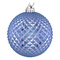 Adornos Vickerman Bola Glitter Durian 6 Cm Plástico Azul 4 Piezas - Venta Internacional.