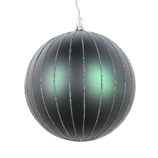 Foto 1 | Foto 1 | Adorno Navideño Vickerman Bola Verde Medianoche Mate Con Purpurina De 5'' - Venta Internacional.