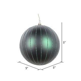 Foto 2 | Foto 2 | Adorno Navideño Vickerman Bola Verde Medianoche Mate Con Purpurina De 5'' - Venta Internacional.