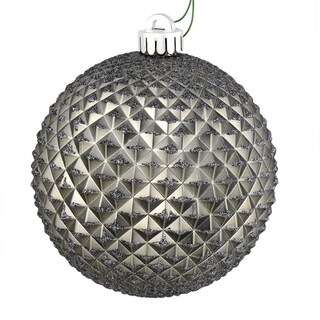 Foto 1 | Foto 1 | Adorno Vickerman Bola De Purpurina Con Textura De Durian De Piedra Caliza 6 Cm 4 Piezas - Venta Internacional.