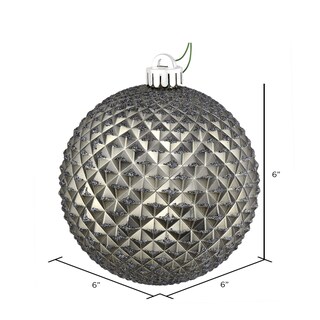 Foto 2 | Foto 2 | Adorno Vickerman Bola De Purpurina Con Textura De Durian De Piedra Caliza 6 Cm 4 Piezas - Venta Internacional.