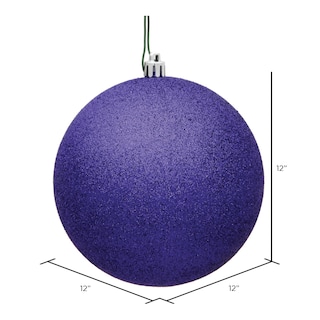 Foto 2 | Foto 2 | Adorno Bola Brillante Purpura Vickerman 12 Cm Plástico Irrompible - Venta Internacional.