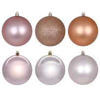 Surtido De Adornos Vickerman 3'' En Oro Rosa Avena Y Café Latte - Venta Internacional.