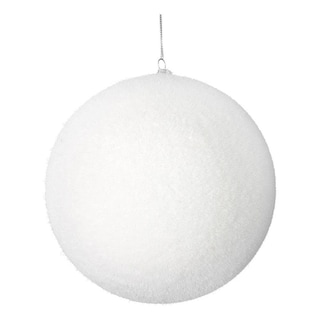 Foto 1 | Foto 1 | Adorno Navideño Vickerman Juego De 6 Bolas De Plástico Con Flocking Blanco - Venta Internacional.