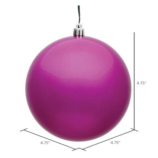 Foto 2 | Foto 2 | Adorno Vickerman Bola De Caramelo Fucsia 4 75 Cm Resistente A Rupturas 4 Unidades - Venta Internacional.