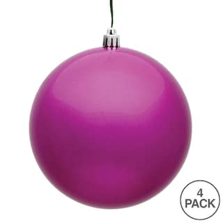Foto 3 | Foto 3 | Adorno Vickerman Bola De Caramelo Fucsia 4 75 Cm Resistente A Rupturas 4 Unidades - Venta Internacional.