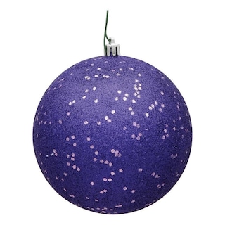 Foto 4 | Foto 4 | Adorno Bola Vickerman Con Lentejuelas Moradas 6 Cm Paquete De 4 Irrompibles - Venta Internacional.