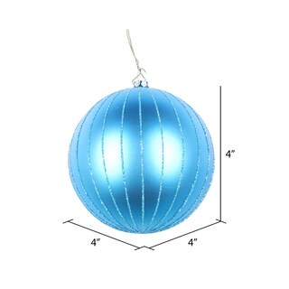 Foto 2 | Foto 2 | Adorno Navideño Bola Turquesa Mate Con Brillo De Vickerman - Venta Internacional.