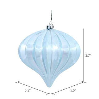 Foto 3 | Foto 3 | Adorno Navideño Vickerman Cebolla Brillante Azul Bebé 5 7 Cm - Venta Internacional.