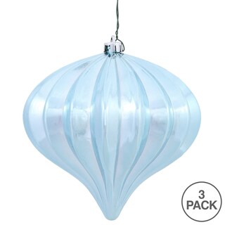 Foto 5 | Foto 5 | Adorno Navideño Vickerman Cebolla Brillante Azul Bebé 5 7 Cm - Venta Internacional.