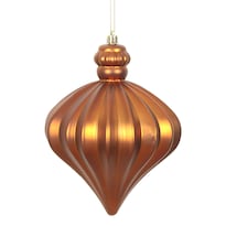 Adorno Navideño Vickerman Cobre Mate En Forma De Cebolla 6 Cm - Venta Internacional.