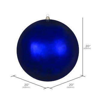 Foto 2 | Foto 2 | Adorno Navideño Vickerman Gigante Azul Medianoche Brillante De 20 Pulgadas - Venta Internacional.