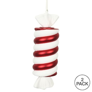 Foto 3 | Foto 3 | Adorno Navideño Vickerman De Dulces Rojos Y Blancos De Plástico - Venta Internacional.
