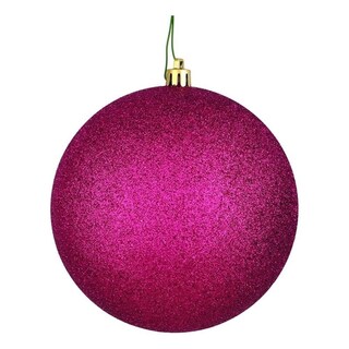 Foto 1 | Foto 1 | Adorno Bola Con Glitter Rojo Baya Vickerman De 12 Cm Irrompible - Venta Internacional.