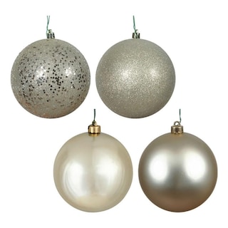 Foto 1 | Foto 1 | Conjunto De Adornos Vickerman 4'' Bola Champagne Con 4 Acabados X12 - Venta Internacional.