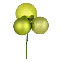 Adornos Navideños Vickerman 18 Bolas De Plástico Verde Lima - Venta Internacional.