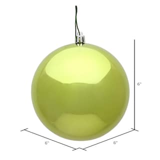 Foto 2 | Foto 2 | Ornamento Vickerman Bola Brillante Lima De 6 Cm De Diámetro Paquete De 4 - Venta Internacional.