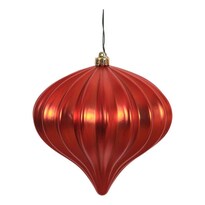 Adornos Navideños Vickerman Tipo Cebolla Rojo Tratados Con Uv (paquete De 3) - Venta Internacional.