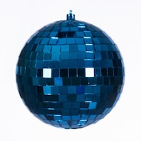 Adorno Vickerman Bola De Espejo Azul De 6 Cm Paquete Con 4 - Venta Internacional.