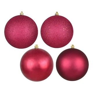 Foto 1 | Foto 1 | Juego De Adornos Vickerman 2.4'' Rojo Baya 4 Acabados 24/ Caja - Venta Internacional.