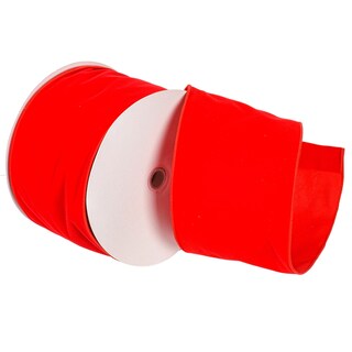 Foto 1 | Foto 1 | Cinta Navideña Vickerman De Terciopelo Rojo 6 Cm X 45 M Para Exterior - Venta Internacional.