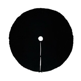 Foto 1 | Foto 1 | Falda Para Árbol De Navidad Vickerman 72'' De Terciopelo Negro Plush - Venta Internacional.