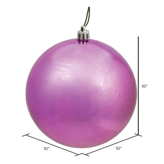 Foto 2 | Foto 2 | Adorno Navideño Vickerman Bola Brillante Plástica Mauve 10'' - Venta Internacional.