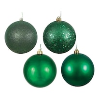 Bola De Adorno Navideño Vickerman Acabados Surtidos 12 Cm Paquete De 4 - Venta Internacional.