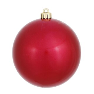 Foto 1 | Foto 1 | Adorno Navideño Esfera Vickerman Acabado Caramelo 6 Cm Vino 4 Piezas - Venta Internacional.