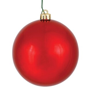 Foto 1 | Foto 1 | Adorno Navideño Vickerman Bola Roja Brillante 30 Cm Plástico - Venta Internacional.