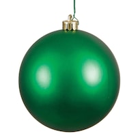 Adorno Navideño Bola Verde Mate Vickerman 4 Cm - 6 Por Bolsa - Venta Internacional.