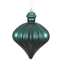 Adorno Navideño Vickerman Cebolla Mate Azul Mar 6 Cm - Venta Internacional.