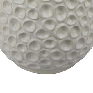 Foto 4 | Foto 4 | Jarrón Benzara Nian Accent De Cerámica Blanquecina 35 Cm - Venta Internacional.