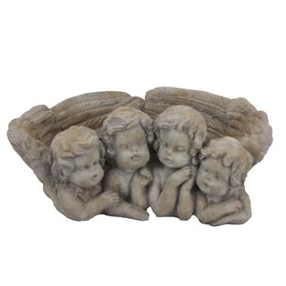 Foto 1 | Foto 1 | Macetero Benzara Rachel Con 4 Querubines Esculpidos - Venta Internacional.