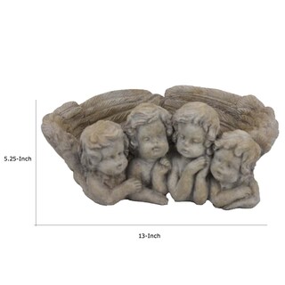 Foto 5 | Foto 5 | Macetero Benzara Rachel Con 4 Querubines Esculpidos - Venta Internacional.