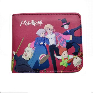 Foto 1 | Foto 1 | Monedero Monedero De Piel Con Doble Pliegue Howl's Castle Anime - Venta Internacional.