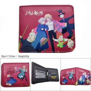 Foto 2 | Foto 2 | Monedero Monedero De Piel Con Doble Pliegue Howl's Castle Anime - Venta Internacional.